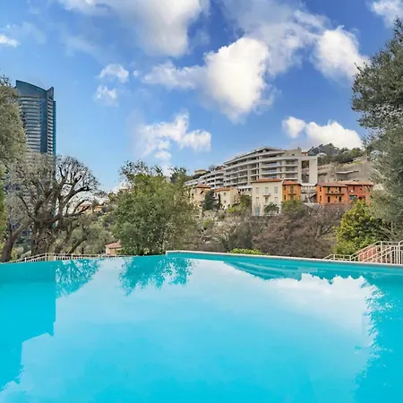 Monte Carlo Monaco Border, Swimming Pool, Parking, View, Terrace Beausoleil
